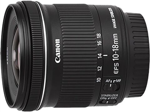 Refurbished: Canon EF-S 10-18mm f/4.5-5.6 IS STM Black Lens