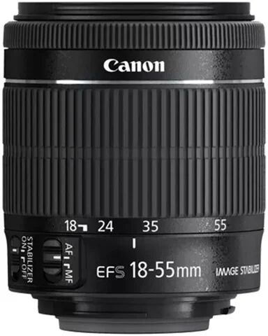 Refurbished: Canon EF-S 18-55mm f/3.5-5.6 IS STM Black Lens