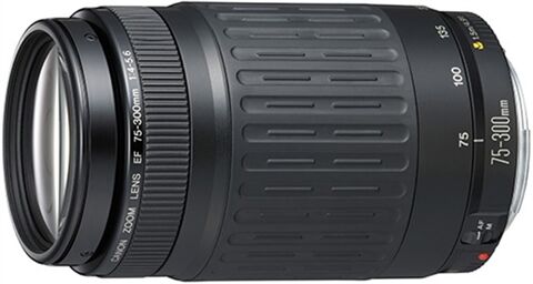 Refurbished: Canon EF 75-300mm f/4-5.6 Black Lens