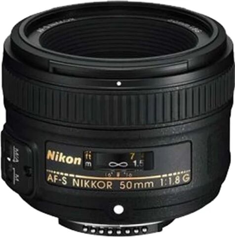 Refurbished: Nikon AF-S Nikkor 50mm f/1.8G Black Lens