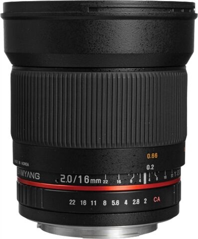 Refurbished: Samyang 16mm F/2 ED AS UMC CS (Canon)