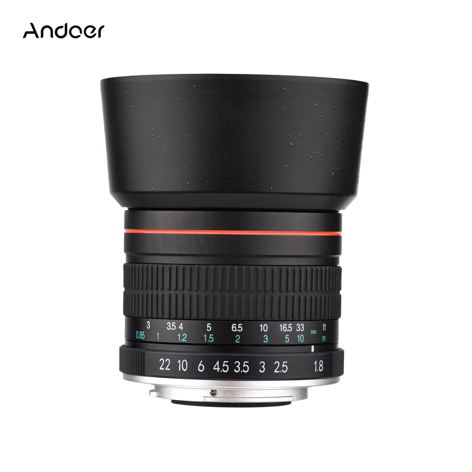 Andoer F1.8 Large Aperture Medium Telephoto Full Frame Portrait Camera Lens Manual Focus 7