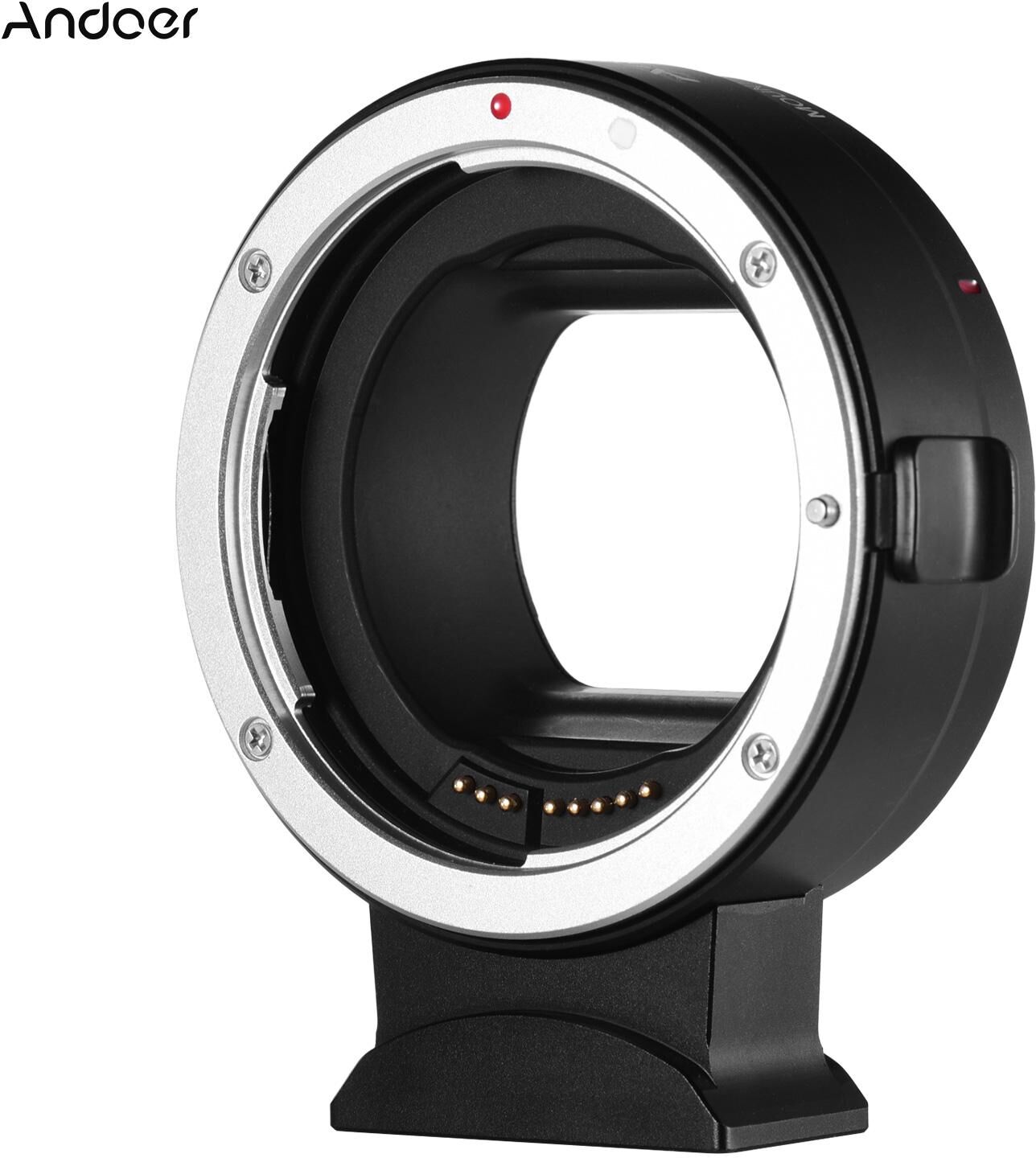 Andoer EF-EOSR Auto Focus Camera Lens Adapter Ring IS Image Stabilization Electronic Aperture