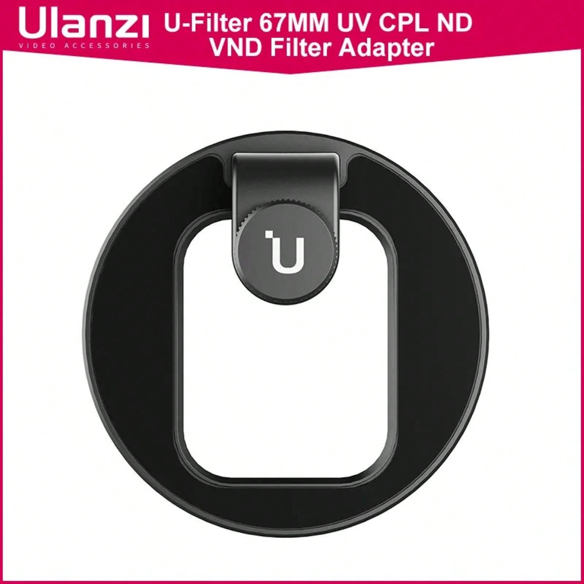 SHEIN Ulanzi U-Filter 67MM UV CPL ND VND Filter Adapter Universal Camera Phone Lens Filter Adapter Ring Smartphone Filter Adapter 67MM