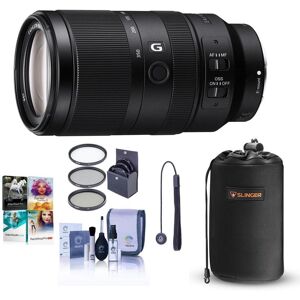 Sony E 70-350mm f/4.5-6.3 G OSS Lens with PC Software &amp; Accessories Kit