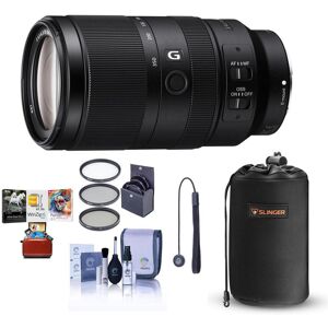 Sony E 70-350mm f/4.5-6.3 G OSS Lens with Mac Software &amp; Accessories Kit