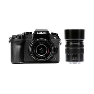 Panasonic Lumix DMC-G70 Kit 14-42 mm + 45-150 mm schwarz