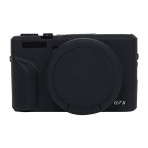 My Store Canon PowerShot G7 X III / G7X3 blødt silikoneetui med objektivdæksel (sort)
