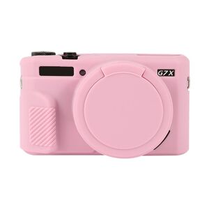 My Store For Canon PowerShot G7 X Mark II / G7X2 Soft Silicone Protective Case with Lens Cover(Pink)