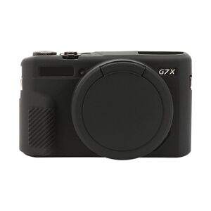 My Store For Canon PowerShot G7 X Mark II / G7X2 Soft Silicone Protective Case with Lens Cover(Black)