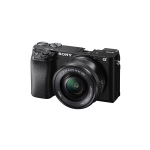 Sony a6100 ILCE-6100L - Digitalkamera - spejlløst - 24.2 MP - APS-C - 4K / 30 fps - 3x optisk zoom 16-50 mm objektiv - Wi-Fi, NFC, Bluetooth - sort