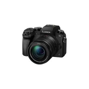 Panasonic Lumix G DMC-G70M - Digitalkamera - spejlløst - 16.0 MP - Four Thirds - 4K - 5x optisk zoom 12 - 60 mm objektiv - Wi-Fi - sort