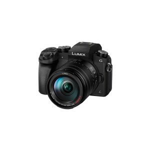 Panasonic Lumix G DMC-G7H - Digitalkamera - spejlløst - 16.0 MP - Four Thirds - 4K / 30 fps - 10x optisk zoom 14-140 mm objektiv - Wi-Fi - sort