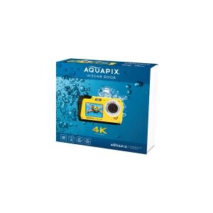 Easypix Aquapix W3048 Edge - Digitalkamera - kompakt - 13.0 MP / 48 MP (interpoleret) - 4K / 10 fps - undervands op til 3 m - gul