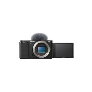 Sony a ZV-E10 - Digitalkamera - spejlløst - 24.2 MP - APS-C - 4K / 30 fps - kun kamerahus - Wireless LAN, Bluetooth - sort