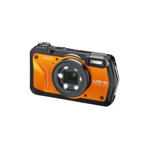 Ricoh WG-6 - Digitalkamera - kompakt - 20.0 MP - 4K / 30 fps - 5x optisk zoom - undervands op til 20 m - orange