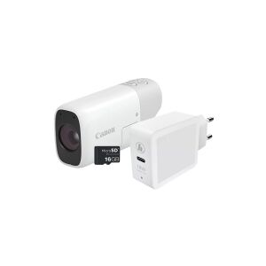 Canon PowerShot ZOOM - Essential Kit - digitalkamera - kompakt - 12.1 MP - 1080p / 30 fps - 4x optisk zoom - Wi-Fi, Bluetooth - hvid