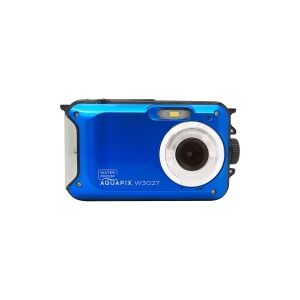 Easypix Aquapix W3027 Wave - Digitalkamera - kompakt - 5.0 MP / 30.0 MP (interpoleret) - 1080i - undervands op til 3 m - Marine Blue