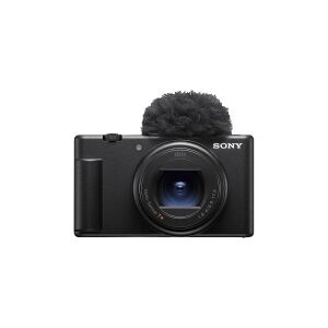 Sony ZV-1M2 - Digitalkamera - kompakt - 20.1 MP - 4K / 29.97 fps - 2.55x optisk zoom - ZEISS - Wi-Fi, Bluetooth - sort