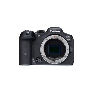 Canon EOS R7 - Digitalkamera - spejlløst - 32.5 MP - 4K / 60 fps - kun kamerahus - Wi-Fi, Bluetooth - sort