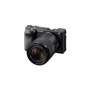 Sony a6400 ILCE-6400M - Digitalkamera - spejlløst - 24.2 MP - APS-C - 4K / 30 fps - 7.5x optisk zoom E 18-135 mm OSS-objektiv - Wi-Fi, NFC, Bluetooth - sort
