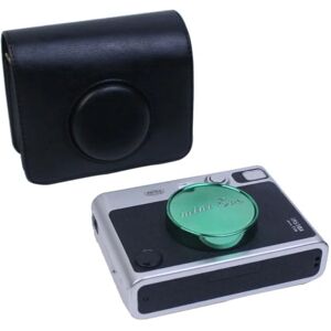 Generic Fujifilm Instax Mini Evo PU-læderetui med rem - Sort Black