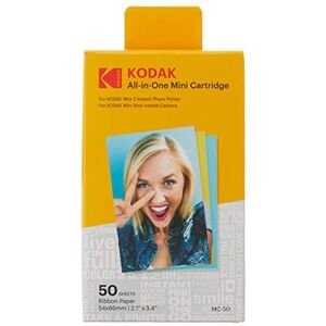 Cartucho de papel fotográfico Kodak All-in-One Mini 50 Hojas 54x86mm