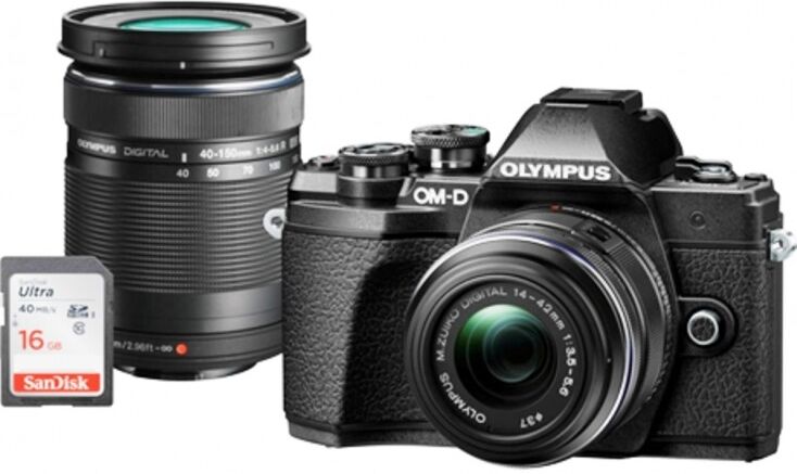 Olympus E-m10 Mark Iii Dzk Iir  (1442 Iir + 40150r) Negra + Funda + 16gb Sd Uhs-i Kit Exclusivo Para Canarias