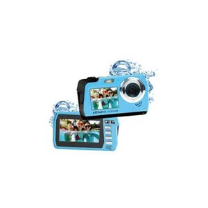 Easypix Appareil photo numérique Aquapix W3048-I Edge Iceblue 48 Mill. pixel glace, bleu caméra submersible, écran frontal - Publicité
