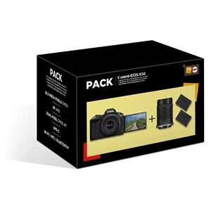 Canon Pack EOS R50 + RF-S 18-45mm f/4.5-6.3 IS STM + RF-S 55-210mm f/5-7.1 IS STM + 2eme batterie + chargeur - Publicité