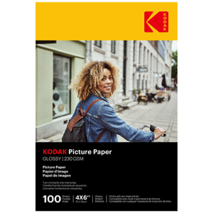 Kodak 100 feuilles de papier photo 230g/m², brillant - Publicité
