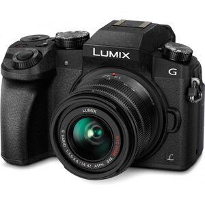 Panasonic Lumix DMC-G7 + G VARIO 14-42mm MILC 16 MP Live MOS 4592 x 3448 pixels Noir - Neuf - Publicité