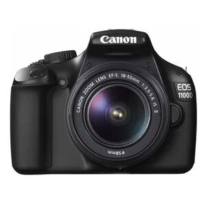 Canon EOS 1100D + EF-S 18-55mm 1/2.33  Kit d'appareil-photo SLR 12,2 MP CMOS 4272 x 2848 pixels Noir - Reconditionné - Publicité