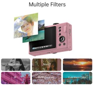 1080P Appareil photo numérique compact Caméscope vidéo 48MP Écran LCD TFT 3,0 pouces Mise au point automatique 16X