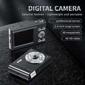 Andoer 4K Appareil photo numérique Caméscope vidéo 48MP Écran IPS 2,4 pouces Mise au point automatique Zoom numérique 16X - Publicité