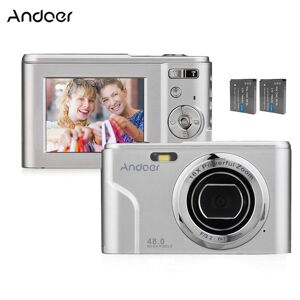 Appareil photo numérique portable Andoer 48MP 1080P Écran IPS 2,4 pouces Zoom 16X Retardateur de mise au point automatique 128 Go - Publicité