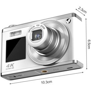 Andoer Appareil photo numérique portable 2,88 pouces Appareil photo compact 60MP 4K Ultra HD Zoom 16X Mise au point automatique - Publicité