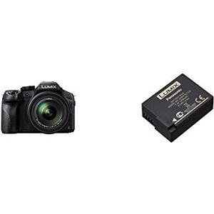 Panasonic Lumix Appareil Photo Bridge Tropicalisé DMC-FZ300EFK (Capteur 12MP, Zoom Lumix 24x, F2.8 constant, Viseur OLED) Noir & Lumix DMW-BLC12E Batterie rechargeable, 7.2V, 1200mAh, 8.7Wh Noir - Publicité