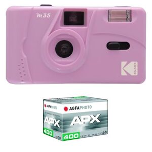Kodak Appareil Photo Rechargeable M35-35mm Couleur Violet + Pellicule sans iso ISO CapturEZ Vos Moments avec Élégance et Créativité, l'Essence de Souvenirs Inoubliables - Publicité