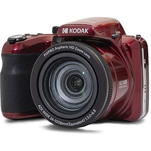 Kodak Pixpro Astro Zoom AZ425 Appareil Photo Numérique Bridge, Zoom Optique 42X, Grand Angle de 24 mm, 20 mégapixels, LCD 3, Vidéo Full HD 1080p, Batterie Li-ION Rouge - Publicité