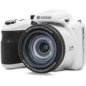 Kodak Pixpro Astro Zoom AZ425 Appareil Photo Numérique Bridge, Zoom Optique 42X, Grand Angle de 24 mm, 20 mégapixels, LCD 3, Vidéo Full HD 1080p, Batterie Li-ION Blanc - Publicité