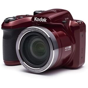 Kodak Pixpro AZ401 Appareil Photo Bridge Numérique 16 Mpixels, Enregistrement vidéo, Grand angle 24 mm, Ecran LCD 7,6 cm, Panorama 180° Rouge - Publicité