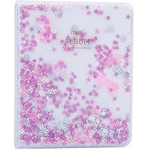 KIMISS pour Instax Mini Photo Album Polaroid Album Fujifilm pour Instax Mini PVC Quicksand Beads 64 Pochettes 3 Pouces Mini Photo Book Album pour Instax Camera Photos (Bleu) (Rose) - Publicité