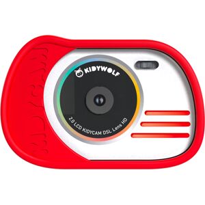 KIDYWOLF Appareil photo numerique et video Kidycam Waterproof rouge