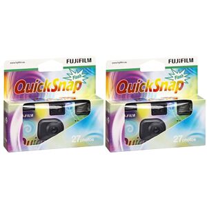 2 Quicksnap Flash 27 Disposable Camera Multicolore Multicolore One Size unisex