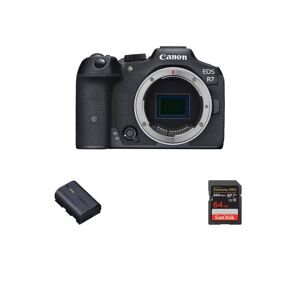 Canon Eos R7 Boitier Nu + CANON Batterie + Carte Extreme Pro 64GB