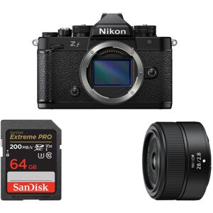 Nikon Hybride Z f Carte Sandisk 64GB Z 28mm f28 Poignee Grip