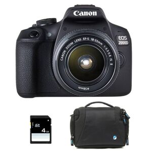 Canon EOS 2000D + 18-55 IS II Garanti 3 ans + Sac + SD 4Go - Publicité