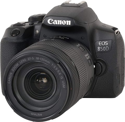 Refurbished: Canon EOS 850D + 18-135mm f/3.5-5.6 IS USM (Black), C