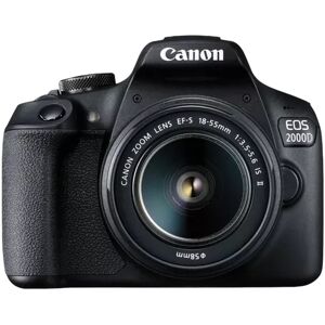Canon 2728c003 Fotocamera Reflex Digitale 24.1 Mpx Sensore Cmos Display 3 Video Full Hd Wifi Nfc Hdmi Colore Nero + Obiettivo Ef-s 18-55mm F/3.5-5.6 Is Ii - 2728c003 Eos 2000d